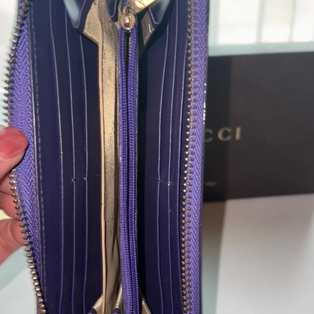 Gucci Limited Edition Purple Bamboo Guccissima Wallet - Picture 8 of 9